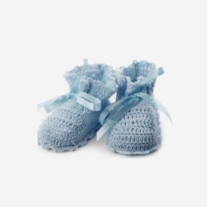 Blue Baby Winter Shoes - Görsel 1