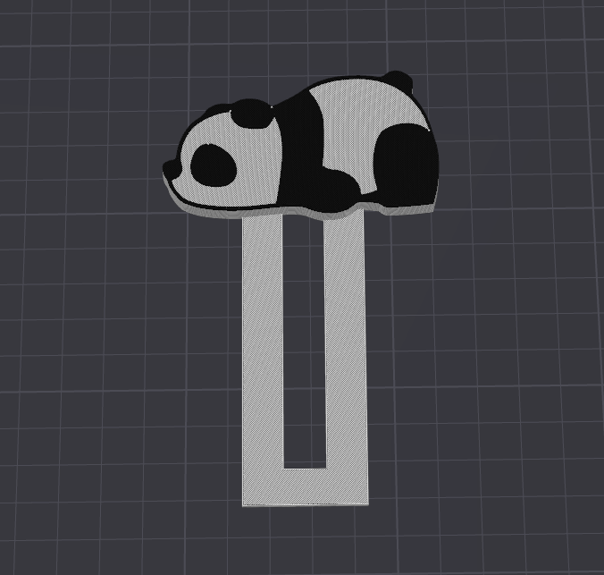 Uykucu Panda Kitap Ayracı – Filamiko 3D baskı (2)