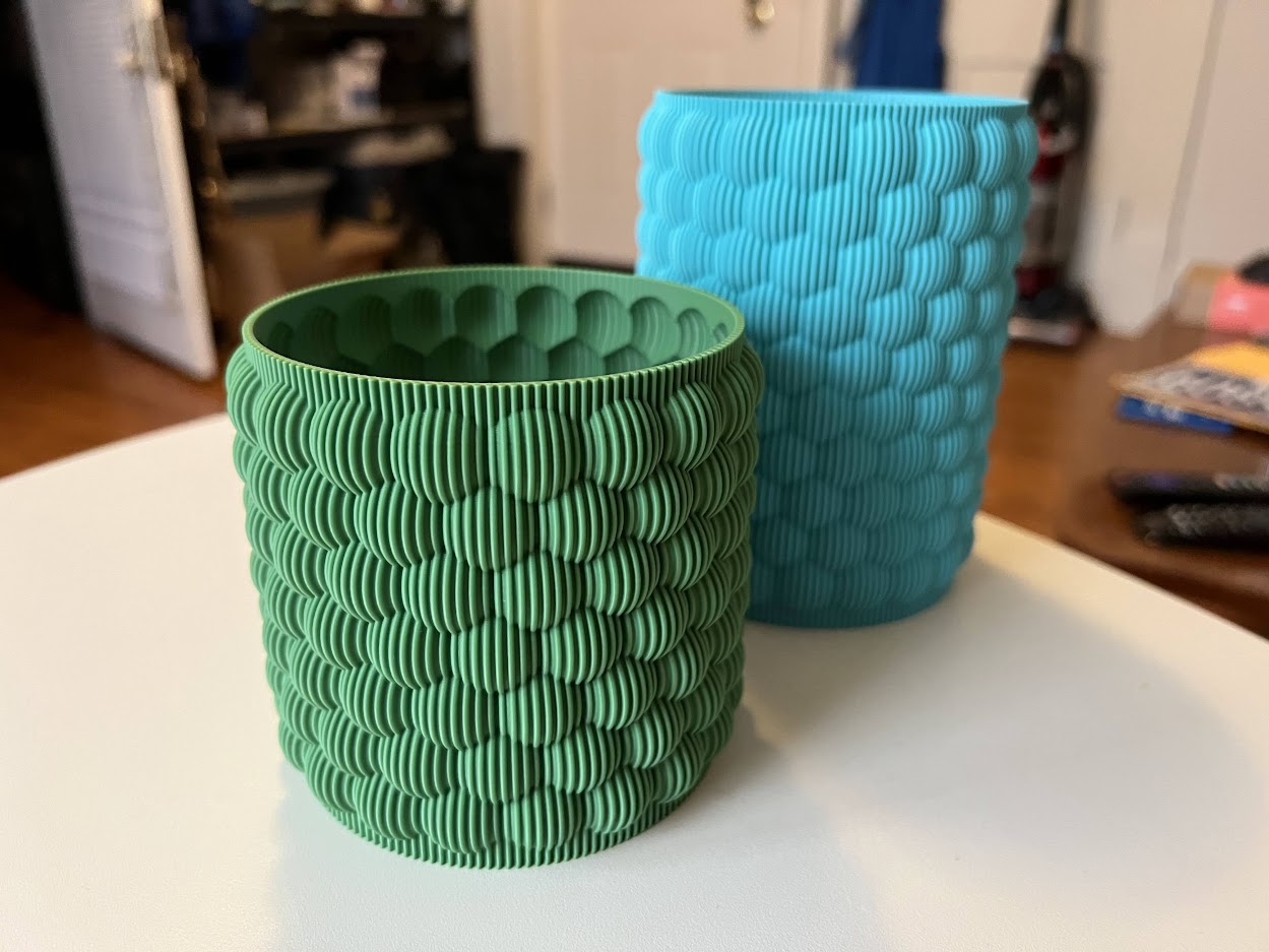 Kabarcık Desenli Vazo – Filamiko 3D baskı