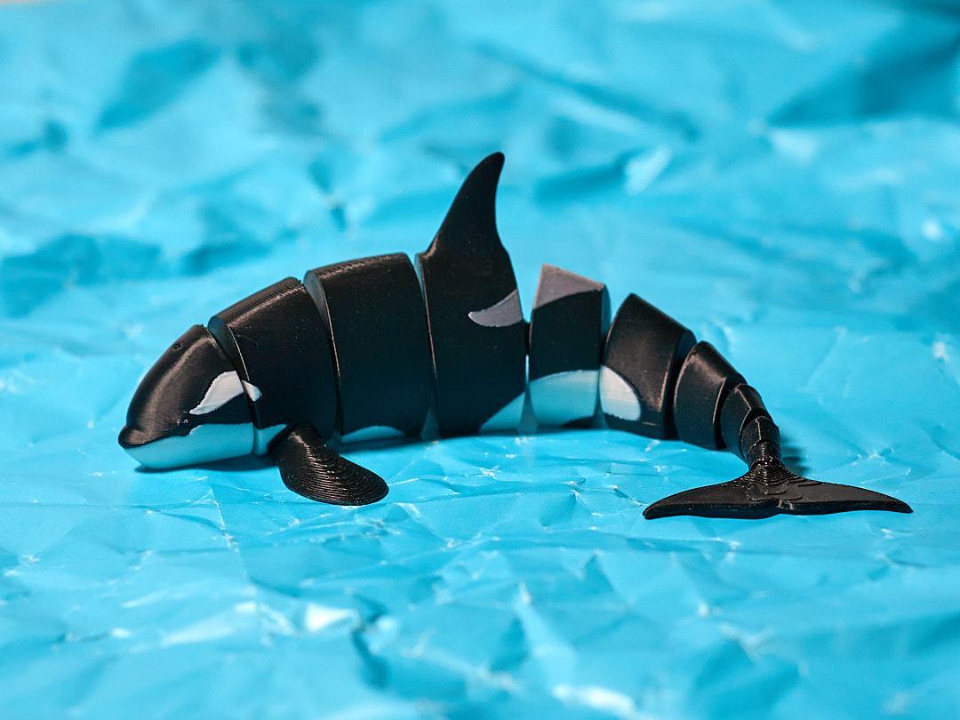 Eklemli Orka (Katil Balina) Figür – Filamiko 3D baskı