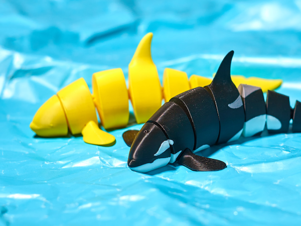 Eklemli Orka (Katil Balina) Figür – Filamiko 3D baskı (3)