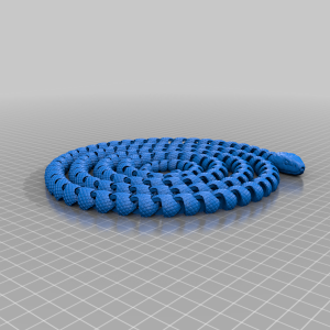 Pullu Uzun Eklemli Yılan – Filamiko 3D baskı (2)