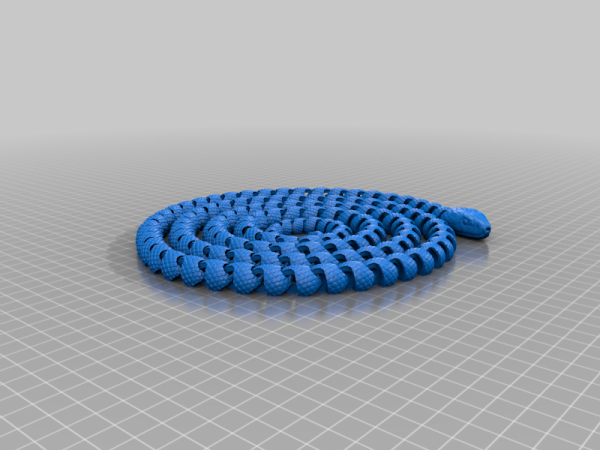 Pullu Uzun Eklemli Yılan – Filamiko 3D baskı (2)