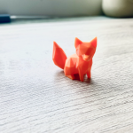 Low Poly Tilki Figür – Filamiko 3D baskı