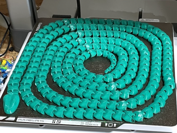 Longboi Uzun Eklemli Yılan – Filamiko 3D baskı
