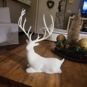 Oturan Geyik Yılbaşı Figürü – Filamiko 3D baskı (3)