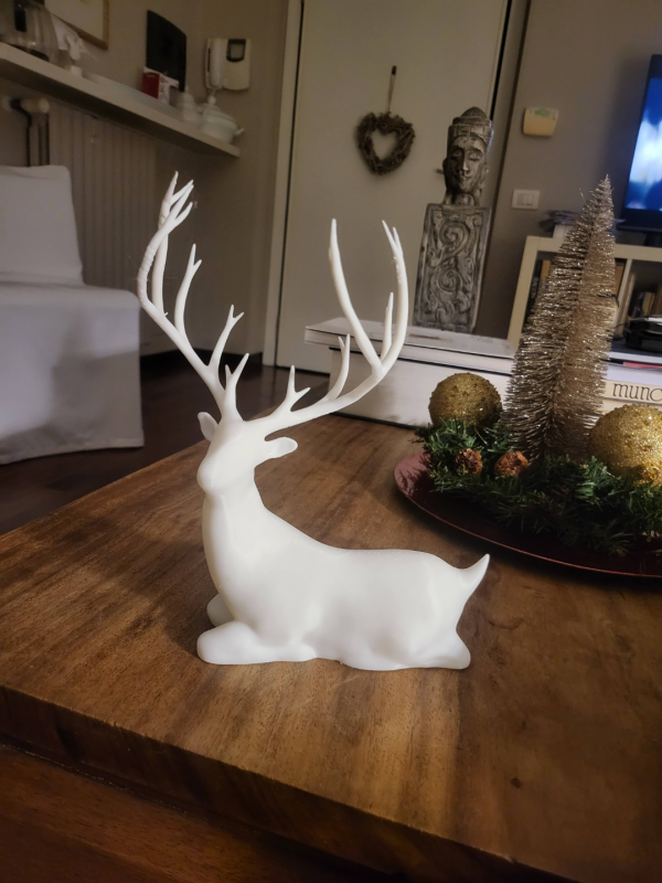 Oturan Geyik Yılbaşı Figürü – Filamiko 3D baskı (3)