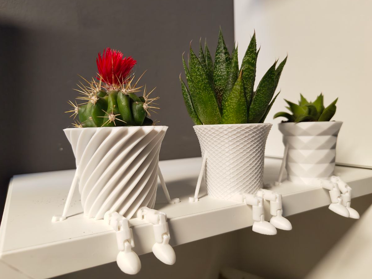 Mini Kaktüs Ailesi Saksı – Filamiko 3D baskı