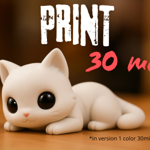 Minik Sevimli Kedi Figür – Filamiko 3D baskı