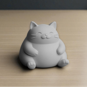 Tombul Kedi Figür – Filamiko 3D baskı