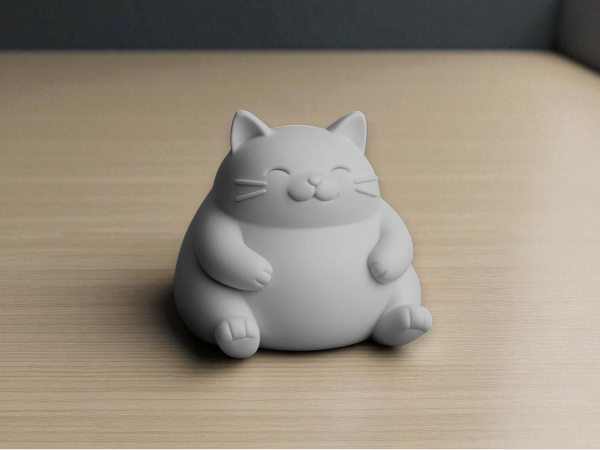 Tombul Kedi Figür – Filamiko 3D baskı