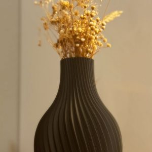 Dalga Desenli Modern Vazo – Filamiko 3D baskı (2)
