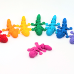 Eklemli Aksolotl Figür – Filamiko 3D baskı