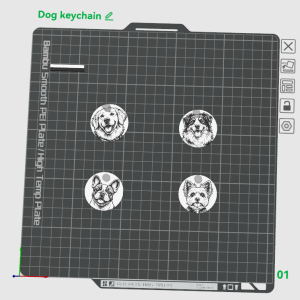Köpek Motifli Anahtarlık – Filamiko 3D baskı (4)