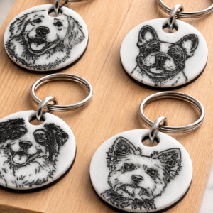 Köpek Motifli Anahtarlık – Filamiko 3D baskı