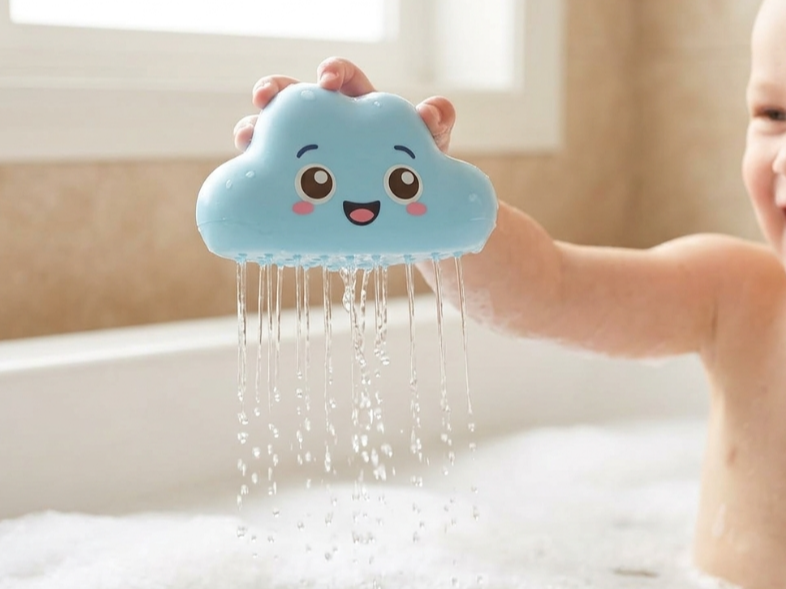 Yağmur Bulutu Banyo Oyuncağı – Filamiko 3D baskı