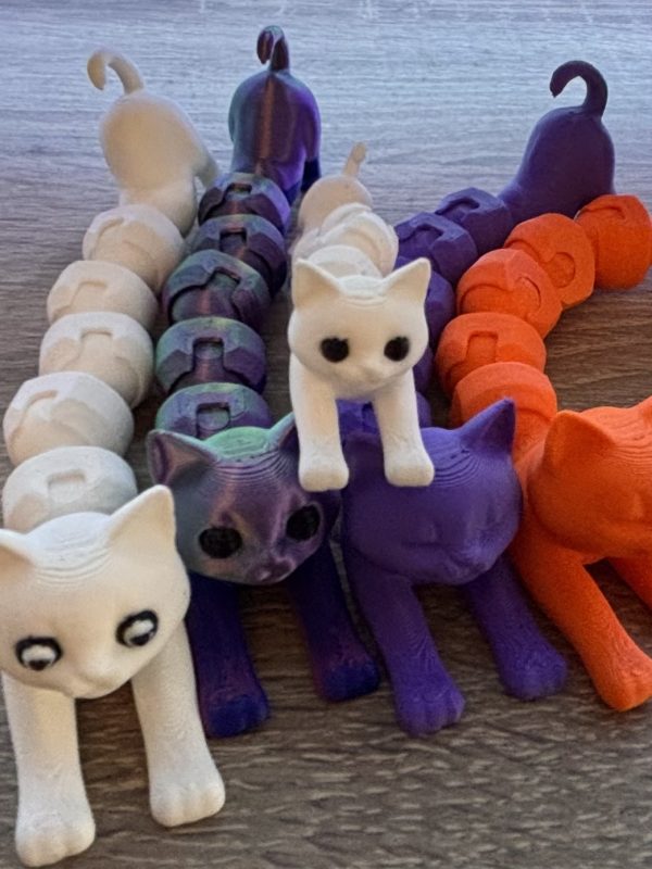 Esnek Kedi Figür (Bükülebilir) – Filamiko 3D baskı (4)