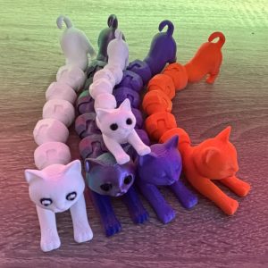 Esnek Kedi Figür (Bükülebilir) – Filamiko 3D baskı (3)