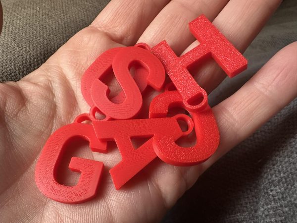 Kişiye Özel Harf Anahtarlık / Charm – Filamiko 3D baskı (2)