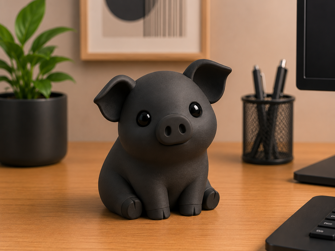 Minimal Sevimli Domuzcuk – Filamiko 3D baskı
